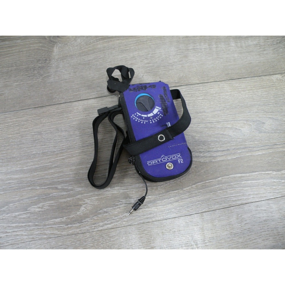 Ortovox F2 Avalanche Transceiver Beacon w/ Harness & Manual Vintage Ski